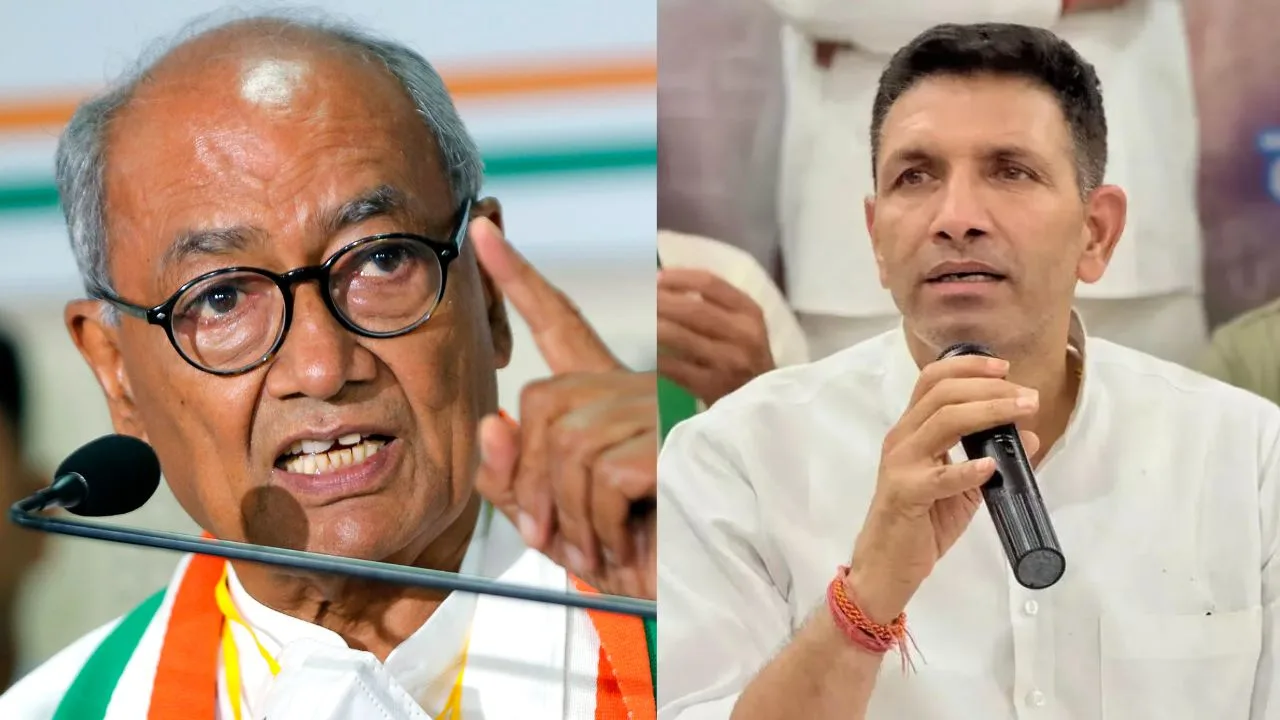 मध्य प्रदेश कांग्रेस में अंदरूनी बयानबाज़ी तेज…दिग्विजय सिंह के तंज से बढ़ी सियासी हलचल