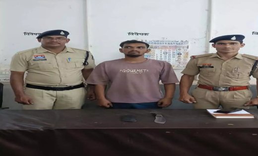 चाकू दिखाकर युवक पर हमला करने वाला आरोपी गिरफ्तार, पुलिस ने हथियार भी किया जब्त
